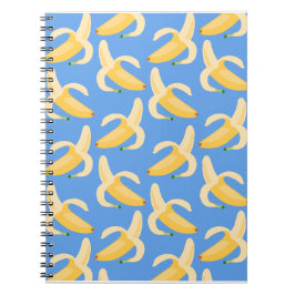 Glatt Blå Banana Anteckningsbok 