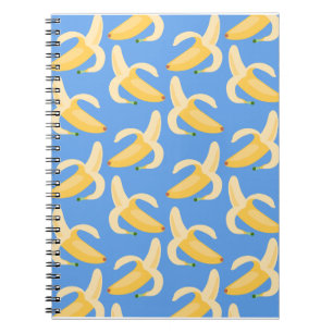 Glatt Blå Banana Anteckningsbok