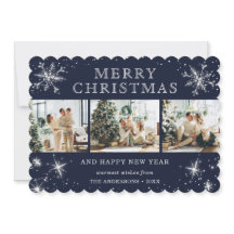 Glatt blå silvergnistrande snöflinga fotokollage