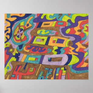 Glatt brus 14 x 11 poster