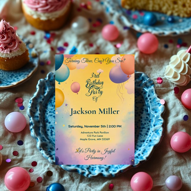 Glatt bubbelfödelsedag med lämplig tiger inbjudningar (Skapare uppladdad)