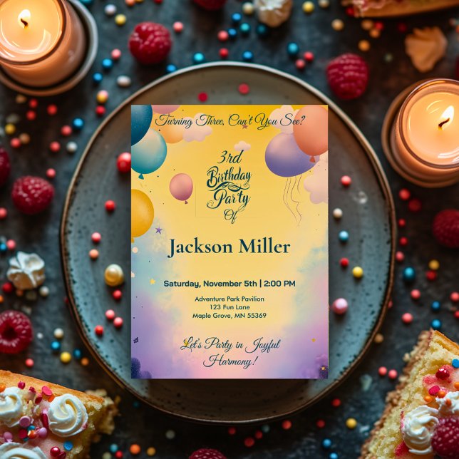 Glatt bubbelfödelsedag med lämplig tiger inbjudningar (Skapare uppladdad)