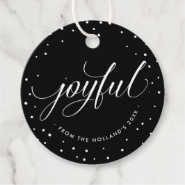 GLATT CHRISTMAS GIFT elegant calligraphy black Gåvor Etiketter