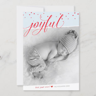 GLATT CHRISTMAS HELGDAG snyggt calligraphy red Julkort