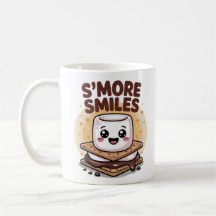 Glatt Cream S'more Tecknad Marshmallow Snack Kaffemugg
