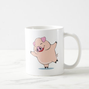 Glatt dansgris kaffemugg