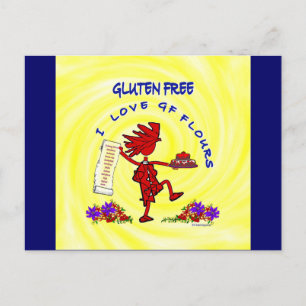 Glatt design utan luten vykort