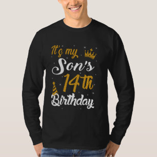 Glatt Det är min sons 14-årsdag 2011 14 år gammal T Shirt