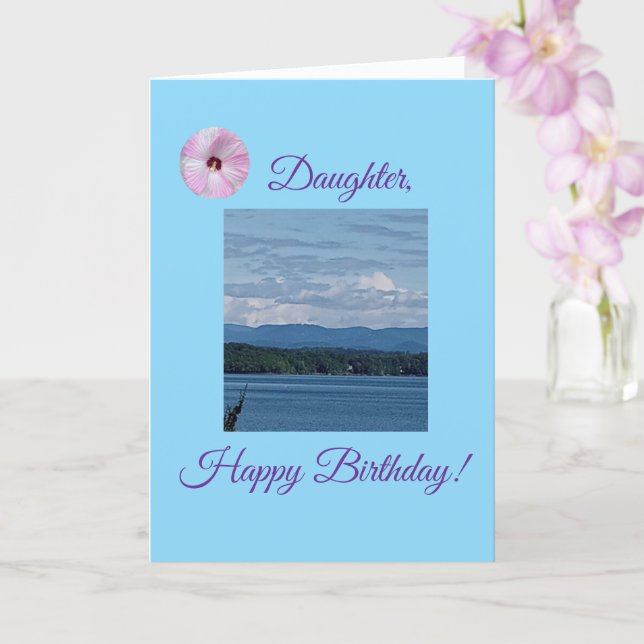 Glatt, dotters födelsedag, mappat kort (Orkide)