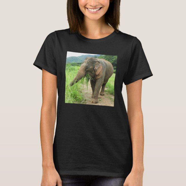 Glatt elefant från Thailand T Shirt (Framsida)