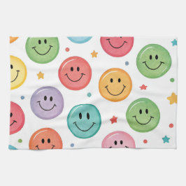 Glatt Emoji-mönster Kökshandduk