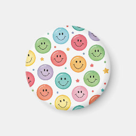 Glatt Emoji-mönster Magnet