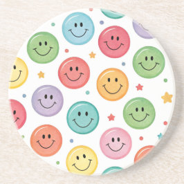 Glatt Emoji-mönster Underlägg