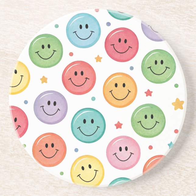 Glatt Emoji-mönster Underlägg (Framsidan)