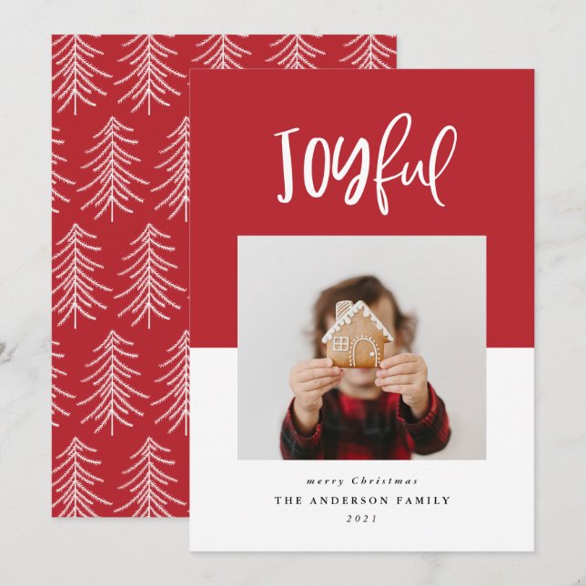 Glatt en fotoskripttext modern helgdag (Fram/baksida)