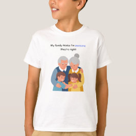 Glatt familj med flera generationer t shirt
