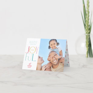 GLATT FAMILY PHOTO modern elegant-färgstark Helgkort