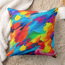 Glatt Färg-explosionsmålning Kudde