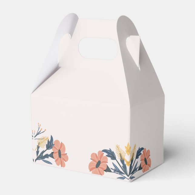 Glatt färgfull Vår-blomma-favoritruta Presentaskar (Framsidan Sidan)