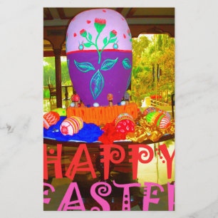 Glatt Festive Springtime Påsk Colorful Eggs Art