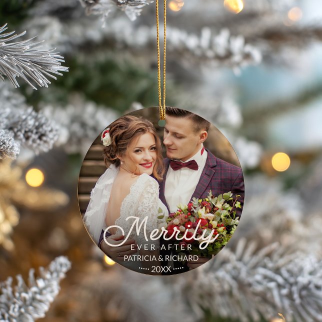 Glatt för evigt efter Nyförlovade Foto Ornament (Skapare uppladdad)
