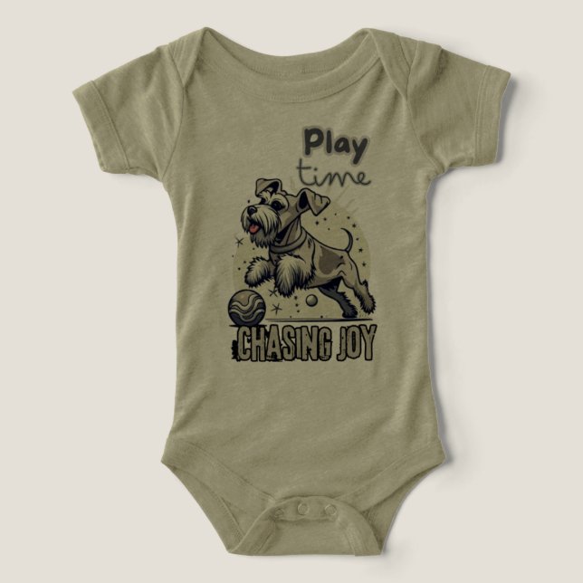 Glatt fortsättning: Grått Hund lektid Äventyr T Shirt (Design Framsida)