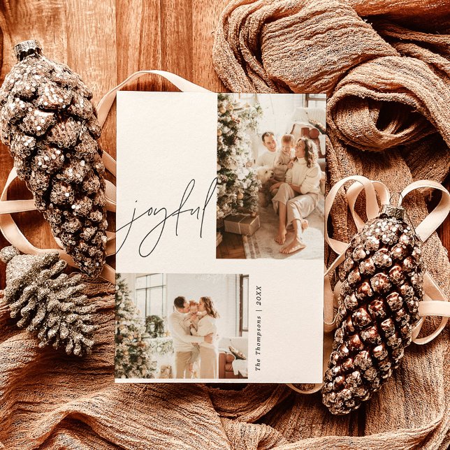 Glatt fotojulkort | Modern Helgdag Card Inbjudningar (Skapare uppladdad)