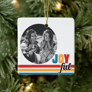 Glatt fotojulprydnad julgransprydnad keramik