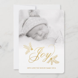 Glatt fotokort för Helgdag Julkort