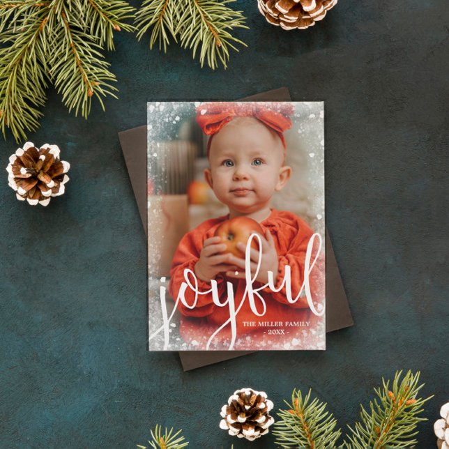 Glatt | Fryst julfoto Julkort (Skapare uppladdad)