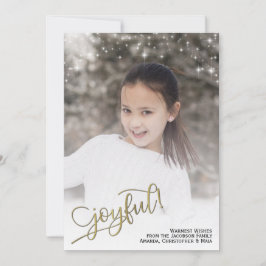 Glatt! Fullt-fotot med Glitter Stars Julkort