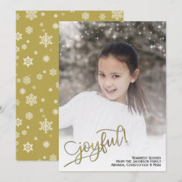 Glatt! Fullt-fotot med Glitter Stars Julkort