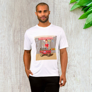 Glatt gatumatförsäljare Färgglatt matvagn T Shirt
