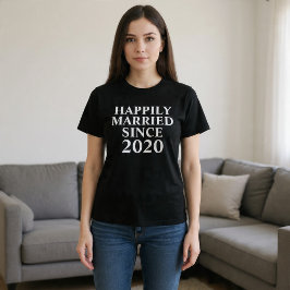 Glatt Gift Sedan Par Tillsammans För Alltid T Shirt