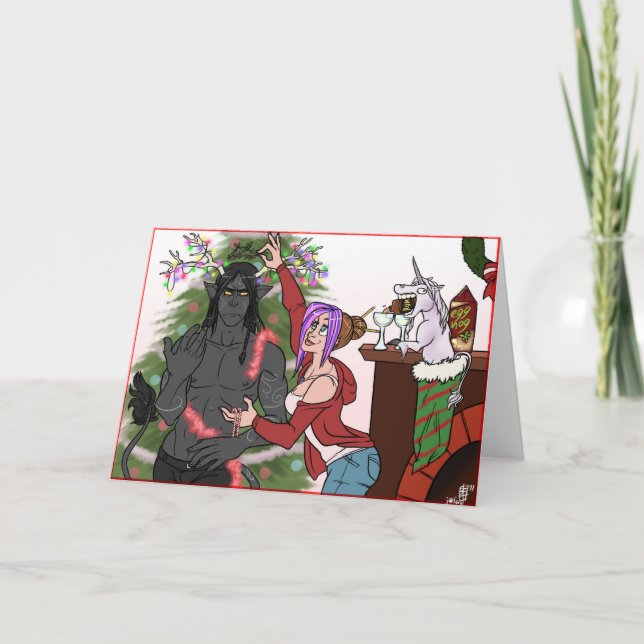 Glatt glatt helgkort (Framsida)