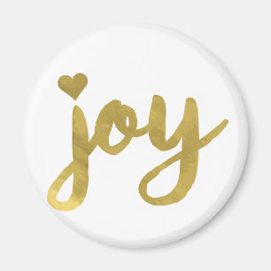Glatt Glatt Jag har Har Joy Fullt av Joy Guld Art Magnet