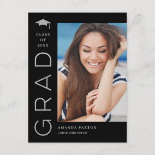 Glatt Grad Editable Färg Studenten-vykort Vykort