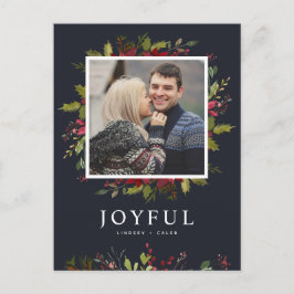 Glatt Greenery | Redigerbart Färg-foto Helg Vykort