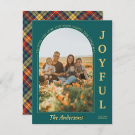 Glatt Grönt för Elegant med minimalistisk  Julkort