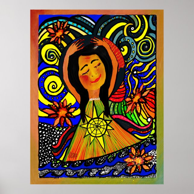 Glatt gudstjänst: Ett Firande i Inner Peace Poster (Framsidan)