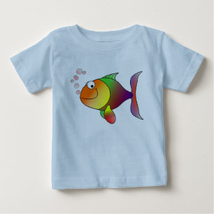 Glatt guldfisk i havet tee