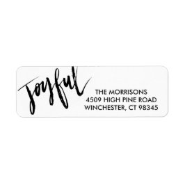 Glatt handskriven Helgdag Enkel Returadress Returadress Etikett
