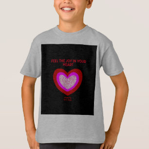 Glatt Heart Boys Light Steel Basic T Shirt
