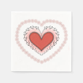 Glatt Heart Napkin Pappersservett
