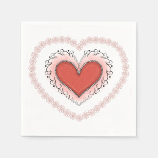 Glatt Heart Napkin Pappersservett