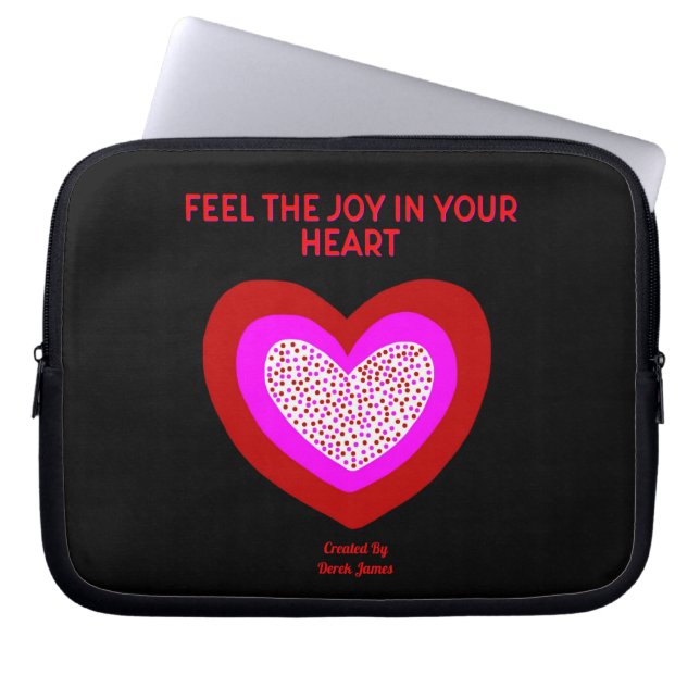 Glatt Heart Neopren Laptop sleeve (Framsidan)