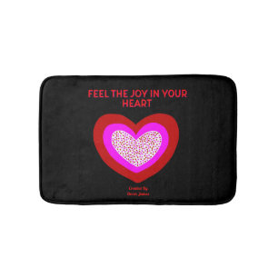 Glatt Heart Small Bath Mat Badrumsmatta