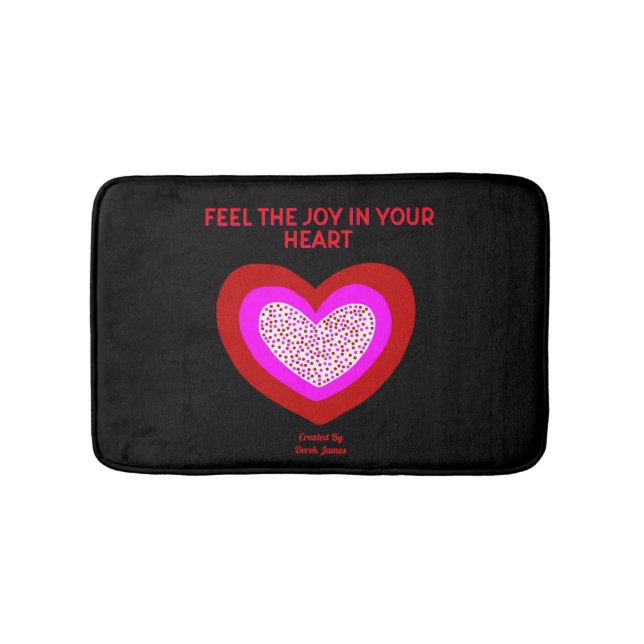 Glatt Heart Small Bath Mat Badrumsmatta (Framsidan)