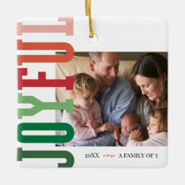 Glatt Helgdag för ny familjemedlem Julgransprydnad Keramik