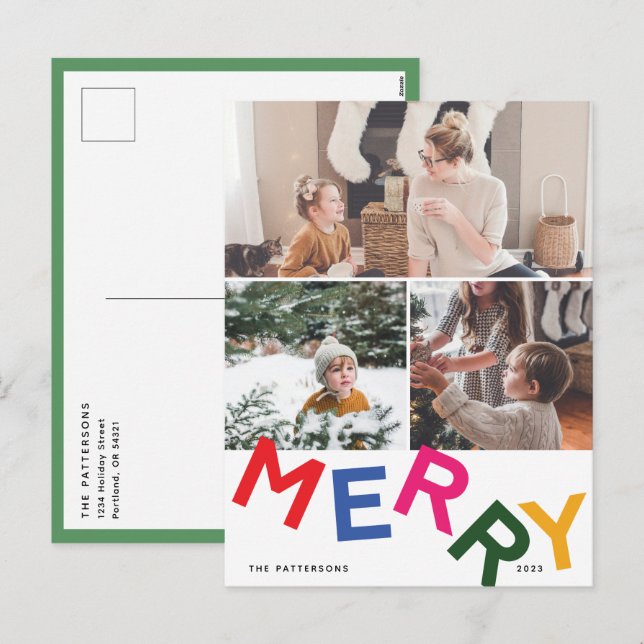 Glatt Helgdag-fotokort Helg Vykort (Fram/baksida)